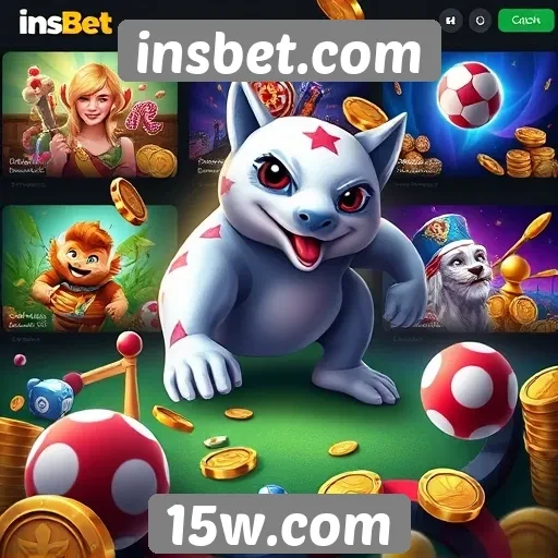 Variedade de jogos disponíveis no insbet.com